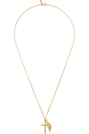 EMANUELE BICOCCHI Collier argenté à pendentifs de croix et d