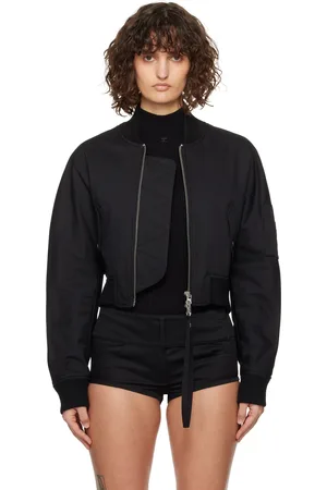 Courrèges Blouson aviateur écourté noir - Scuba