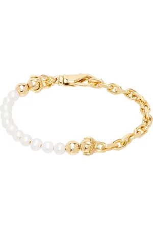 EMANUELE BICOCCHI Bracelet doré à perles exclusif à SSENSE