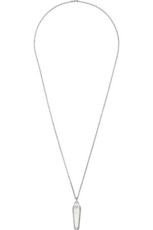 Rick Owens Collier argenté à pendentif en forme de sarcophage - Hollywood