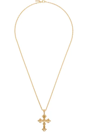 EMANUELE BICOCCHI Collier doré à pendentif à croix Avelli