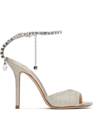 Jimmy Choo Sandales à talon Saeda 100 argentées