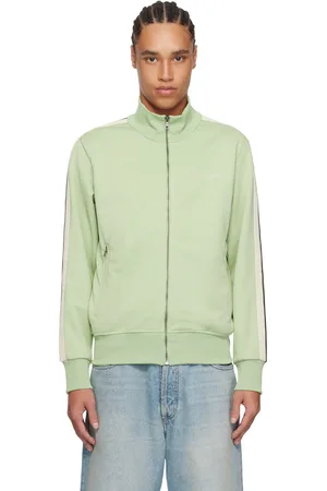 Palm Angels Blouson de survêtement vert à logo brodé