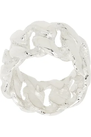 PEARLS BEFORE SWINE Bague argentée à gros maillons