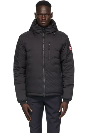 Canada Goose Blouson pliable à capuche en duvet noir Lodge