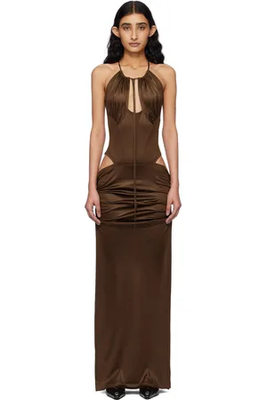 KNWLS Robe longue brune - Cu