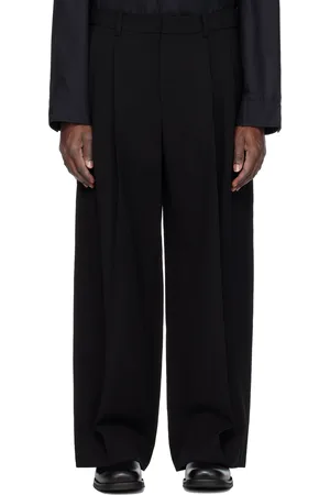 JUUN.J Pantalon noir en laine et nylon