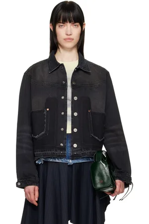 Andersson Bell Blouson motard Rodeo noir en denim