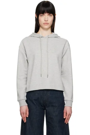 Max Mara Pull à capuche Angora gris