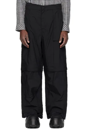 JUUN.J Pantalon étagé noir en nylon