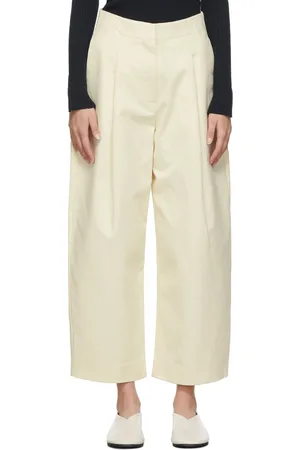STUDIO NICHOLSON Pantalon ample Dordoni blanc cassé