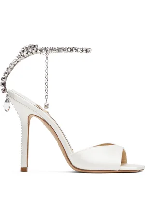 Jimmy Choo Sandales à talon Saeda 100 blanches