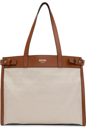 Moschino Cabas beige et brun à logos