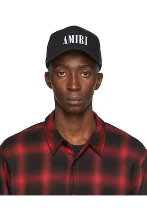 AMIRI Casquette de camionneur noire à logo