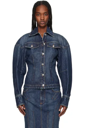Sportmax Blouson Filato indigo en denim