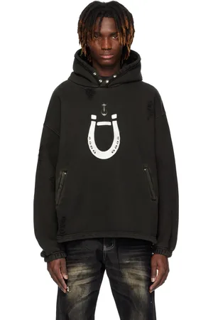 THUG CLUB Pull à capuche noir à image de fer à cheval édition Dickies
