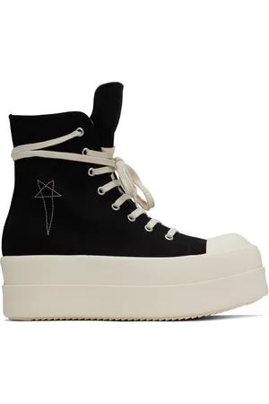 Rick Owens Baskets noires à plateforme Bumper étagée - Hollywood