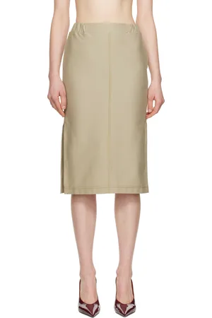 Max Mara Jupe midi Otto beige
