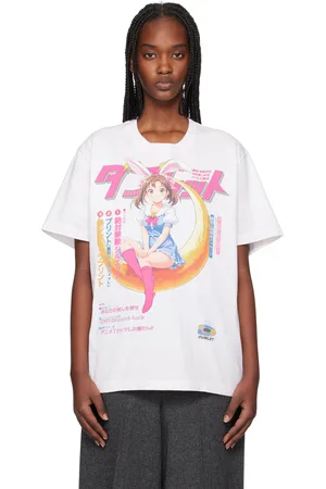 DOUBLET T-shirt blanc cassé à image d