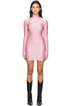 COPERNI Robe courte rose à col cheminée