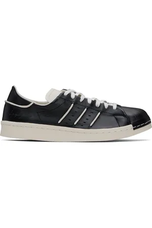 Y-3 Baskets Superstar noir et blanc cassé