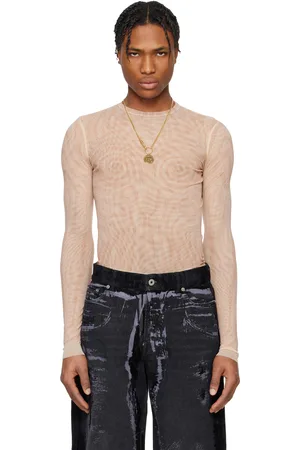 Jean Paul Gaultier T-shirt rose à motif en spirale