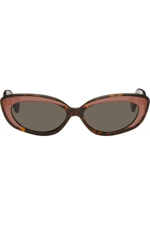 Vivienne Westwood Lunettes de soleil œil-de-chat brun et noir