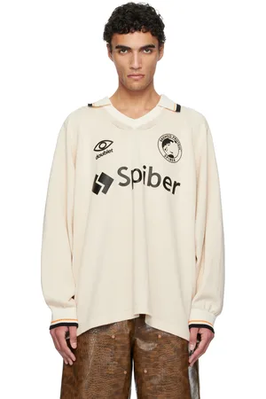 DOUBLET Pull de football Team Spiber blanc cassé