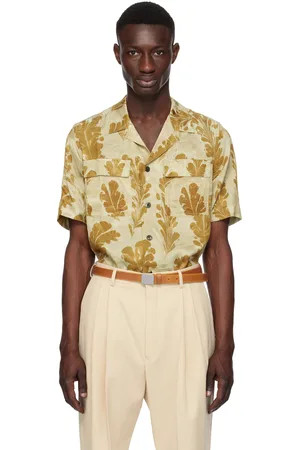 DRIES VAN NOTEN Chemise verte en satinette