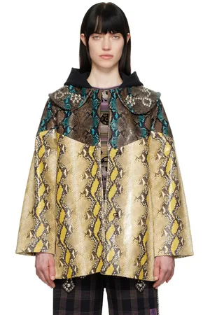 Chopova Lowena Blouson Belle multicolore en cuir