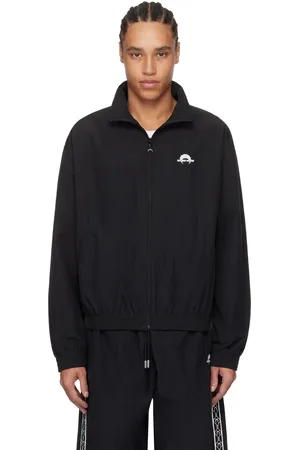 Marine Serre Blouson de survêtement noir en nylon recyclé