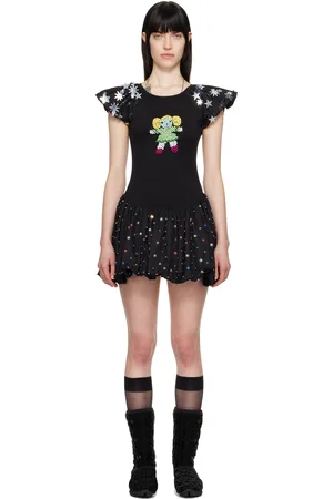 Chopova Lowena Robe courte Angelica noire