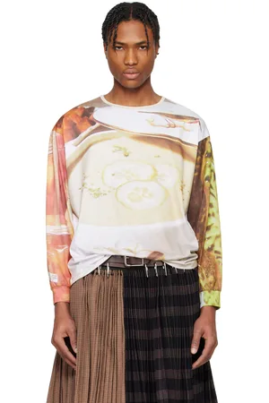 Chopova Lowena T-shirt surdimensionné multicolore en jersey à image de soupe exclusif à SSENSE