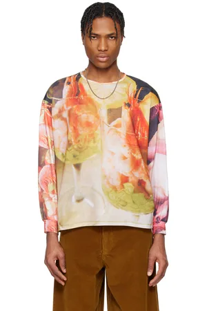 Chopova Lowena T-shirt surdimensionné multicolore en jersey à image de cocktail de crevette