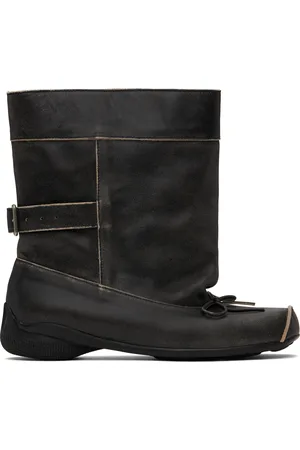OPEN YY Bottines décontractées de style ballerine grises