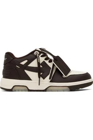 OFF-WHITE Baskets Out Of Office brun et blanc cassé