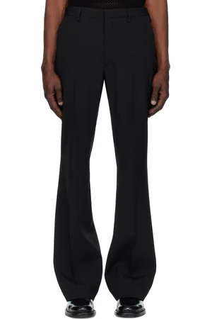DRIES VAN NOTEN Pantalon noir en laine