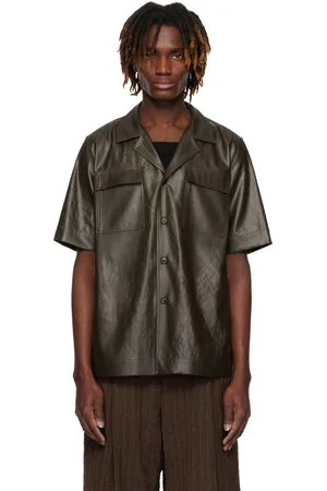 DRIES VAN NOTEN Chemise kaki à poches à rabat