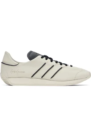 Y-3 Baskets Country blanc cassé et noir