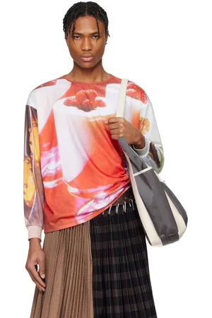 Chopova Lowena T-shirt surdimensionné multicolore en jersey à image de desserts exclusif à SSENSE