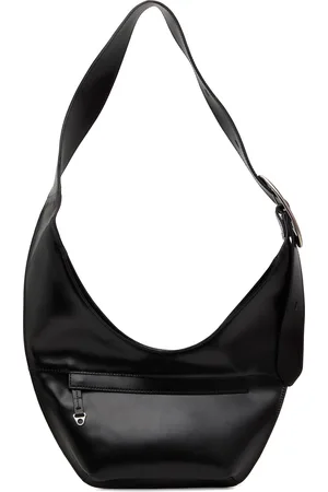 OPEN YY Sac à bandoulière incurvé noir