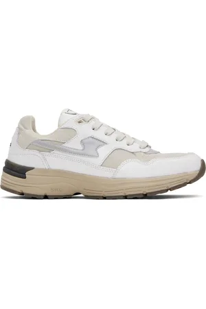 Stepney Workers Club Baskets Amiel blanc et beige à panneaux S-Strike