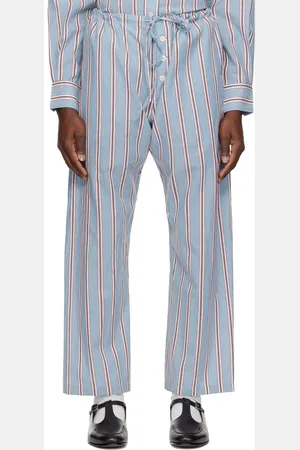 BODE Pantalon de pyjama bleu à rayures Regatta