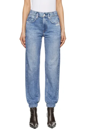 RAG&BONE Pantalon de jogger bleu en jersey bouclette Miramar