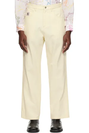BODE Pantalon Greenskeeper blanc cassé à écussons à logo Knolly Brook
