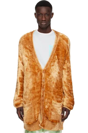 DRIES VAN NOTEN Cardigan orange en viscose