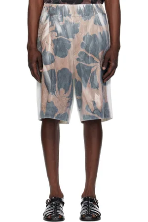 DRIES VAN NOTEN Short multicolore à motif fleuri imprimé
