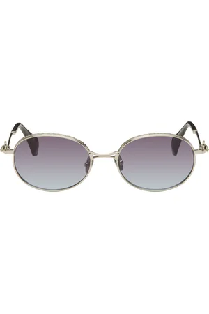 Vivienne Westwood Lunettes de soleil ovales argentées à orbes