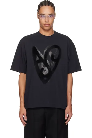 Acne Studios T-shirt noir à logo imprimé