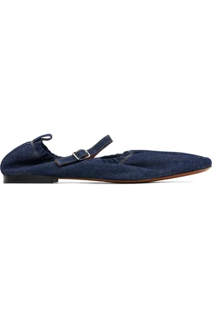 Maison Kitsuné Ballerines bleues en denim